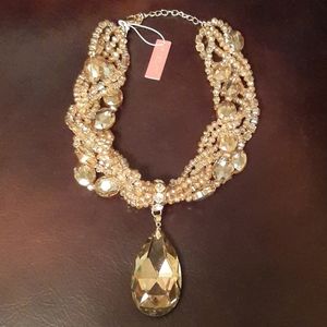 Christian Siriano Bead and Rhinestone Necklace